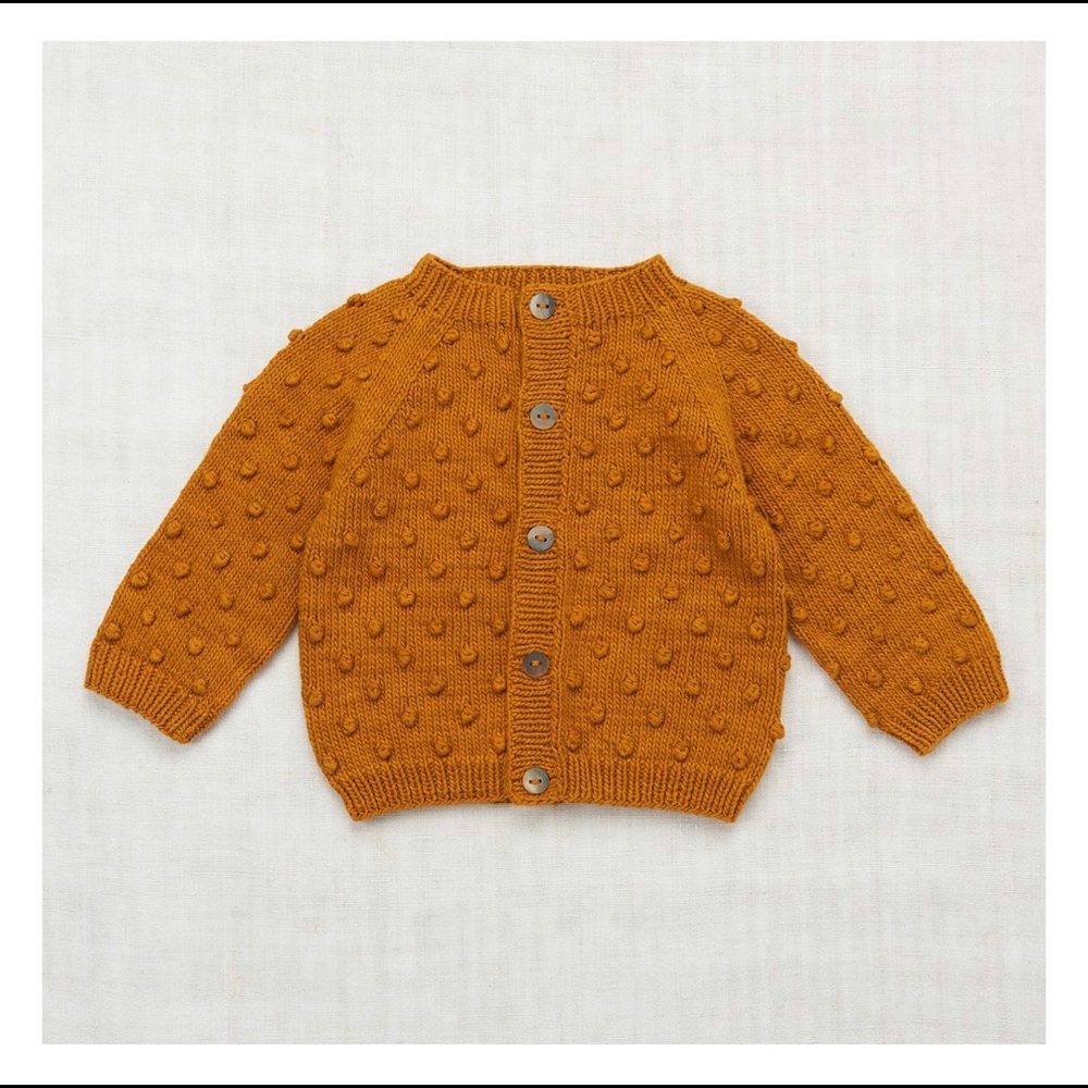 Misha & Puff marigold popcorn cardigan